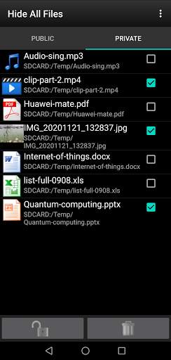 Hide All Files screenshot 2