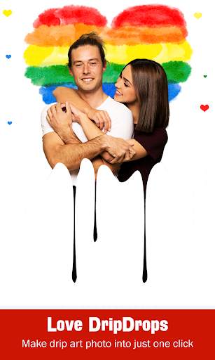 Love Drip Effect Photo Editor & DSLR Blur screenshot 1
