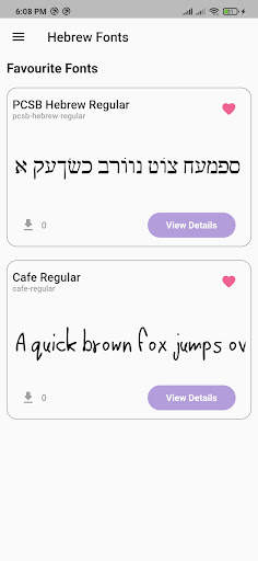 Hebrew Fonts: Download Free Hebrew Fonts screenshot 5