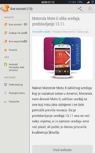 Smartphone Novosti screenshot 6