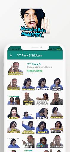Indian YouTubers Stickers - WAStickersApps😂 screenshot 2