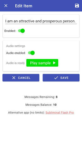 Subliminal Flash Lite - Визуальные и Аудио скриншот 3