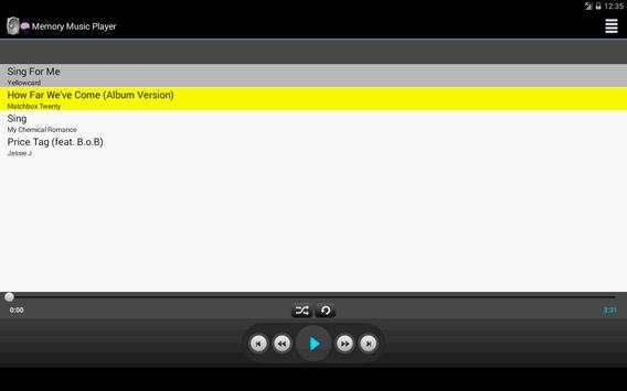 Memory Music Player screenshot 2