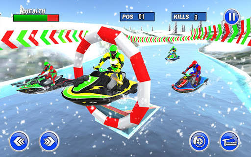 Jet Ski Boat Racing: Robot Shooting Water Race screenshot 11