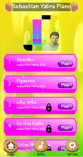Piano 🎶 Sebastian Yatra Magic Tiles screenshot 1