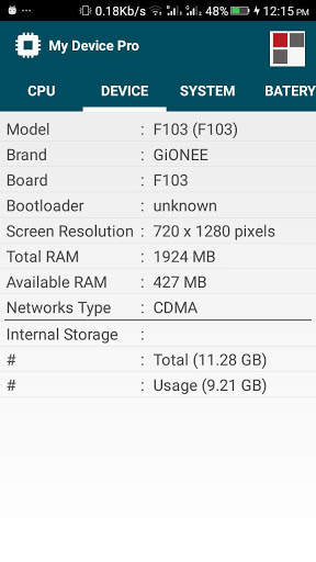 MyDevice Pro (Syteminfo) screenshot 2