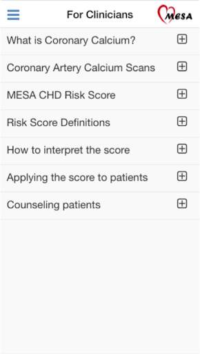 MESA CHD Risk Score screenshot 4