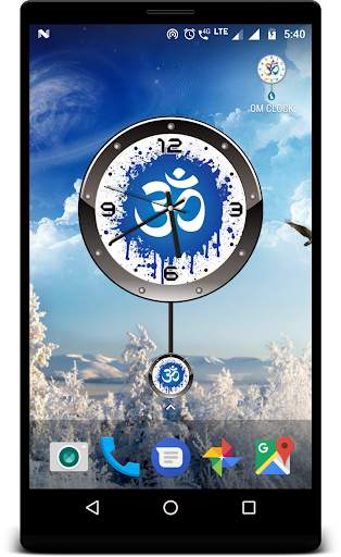 OM Clock live wallpaper screenshot 2