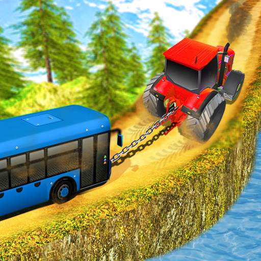 Chained Tractor Towing Bus 3D Simulation Game 2020 1.0.2