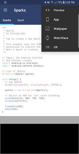 APDE - Android Processing IDE screenshot 5