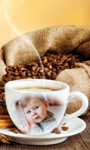 Coffee Cup Photo Frame Good Morning Application 6 تصوير الشاشة