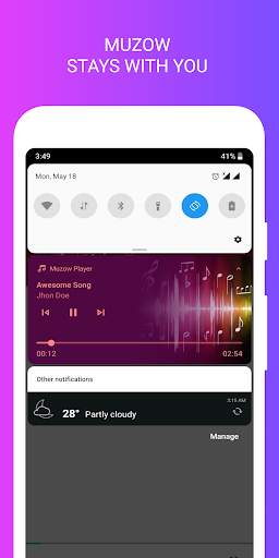 Muzow Music Player - Play Audio MP3 screenshot 4