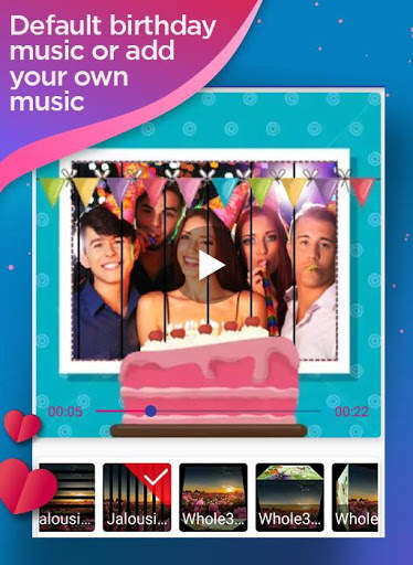 Happy birthday 🎂 video maker скриншот 4