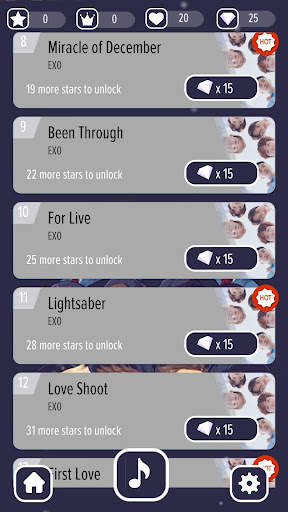 Piano EXO 2021 - Tap Tiles OFFLINE screenshot 4