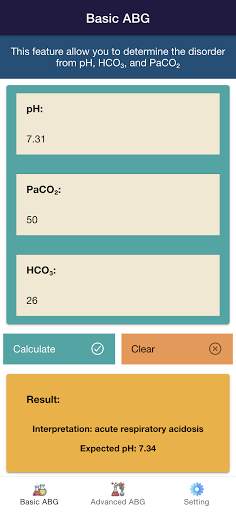 Complete ABG Analysis screenshot 1