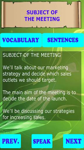 learn speaking English for Business meetings free screenshot 4