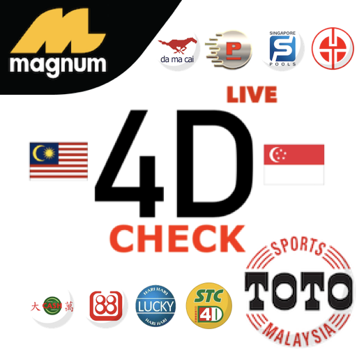 Live 4D Keputusan Check 4D (Magnum &amp; Toto) icon