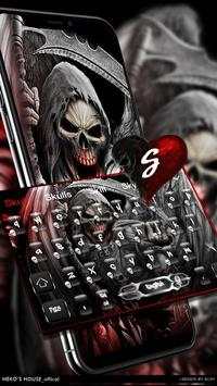 Death Devil Blood Skull Keyboard Theme screenshot 3