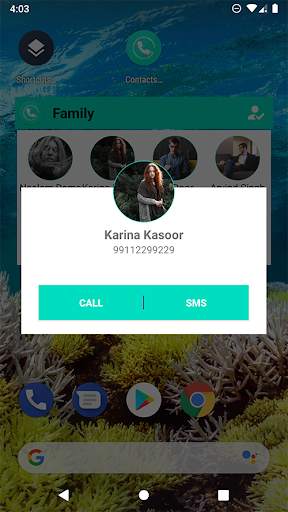 Speed Dial Contact Widget Free - Quick Call Widget screenshot 3