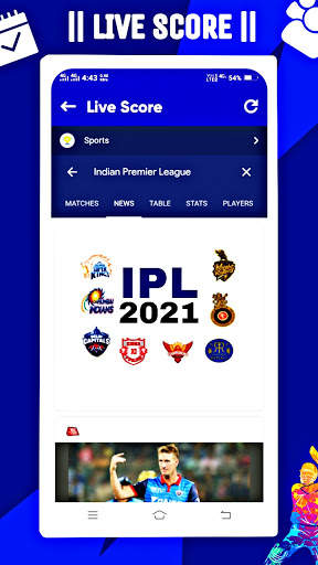 IPL 2021 Schedule : Live Score, Point Table, Venue screenshot 7