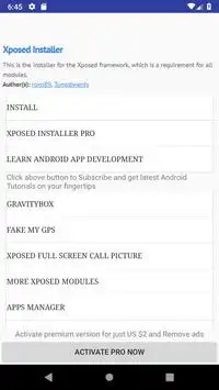 Xposed Installer screenshot 1