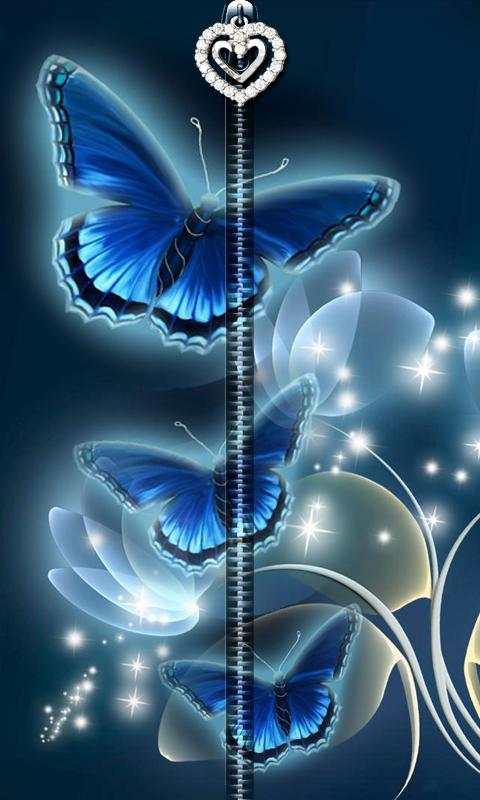 3D Butterfly Zipper UnLock screenshot 3
