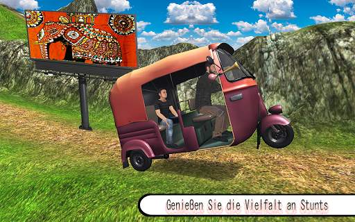 Offroad Auto Rikscha Tuk Tuk Fahren Simulator screenshot 1