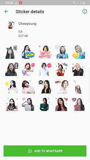 TWICE WAStickerApps KPOP Idol for Whatsapp screenshot 3