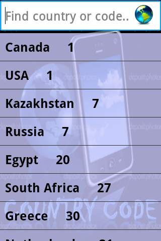 Country Code Simple screenshot 2