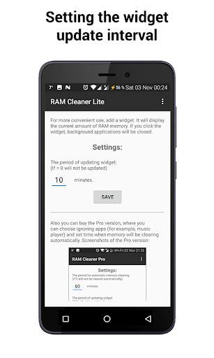 RAM Cleaner Lite screenshot 3
