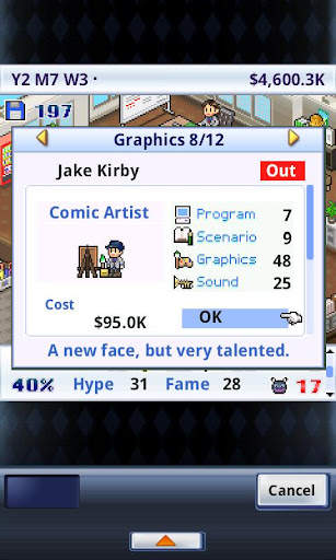 Game Dev Story Lite screenshot 2