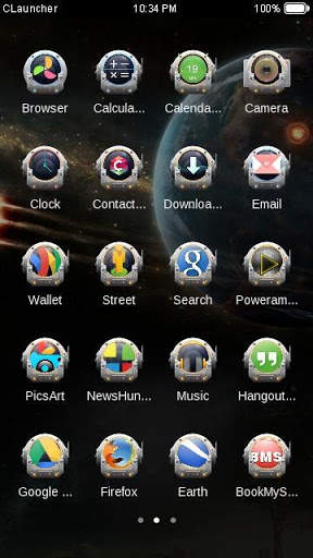 Dark Space Theme HD CLauncher screenshot 5
