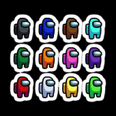 Creatore di adesivi di Among us icon