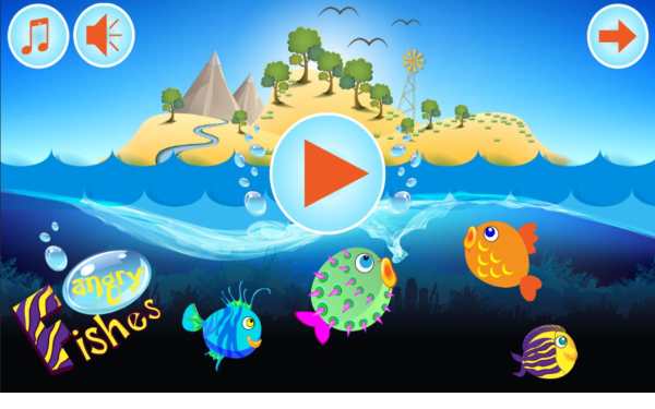 Angry fishes game on reaction screenshot 1