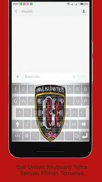 Bali United Keyboard Tema screenshot 2