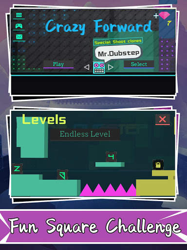 Crazy forward-funny click square jump combat game screenshot 5