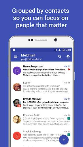 Meldmail Email Messenger screenshot 1