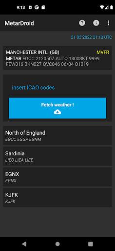 MetarDroid ( Metar -Taf ) screenshot 1