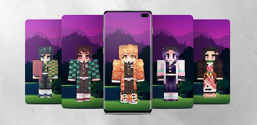 Demon Slayer Minecraft Skin screenshot 1