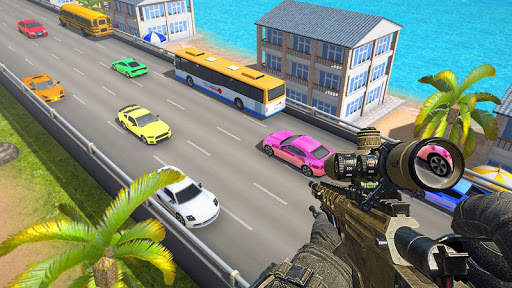 Highway Sniper Shooter - 3D Shooting screenshot 4