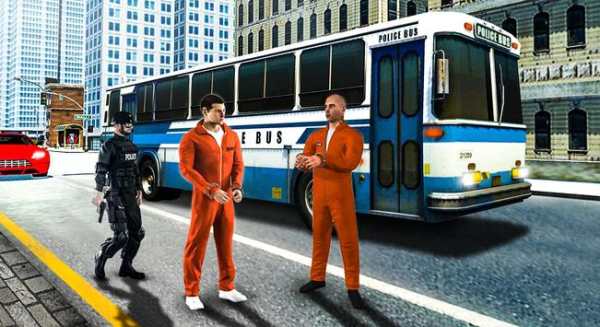 Polisi Bus Driving Sim 2018 - Tawanan Transporter screenshot 6