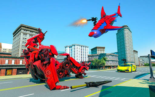 Police Shark Robot Car Transform Simulator screenshot 6