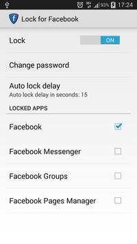 Lock for Facebook screenshot 2