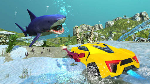 Underwater Shark Attack Transform Robot Car 2020 3 تصوير الشاشة