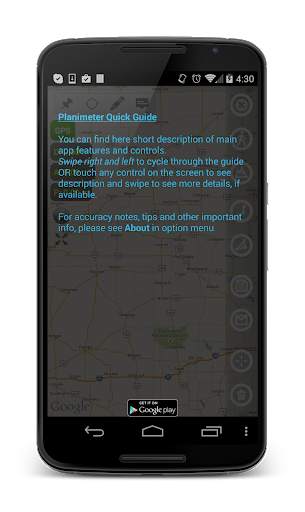 Planimeter Area Measure Guide 2 تصوير الشاشة