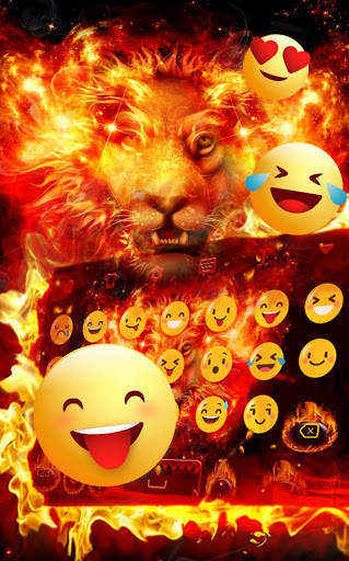 Flame Lion Keyboard Theme screenshot 4