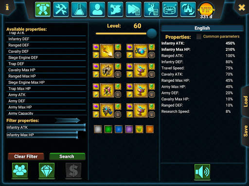 Dressing room - Lords mobile screenshot 1