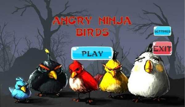 New Angry Ninja Birds स्क्रीनशॉट 1