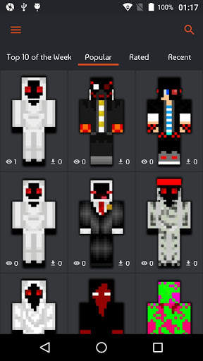 Entity 303 & Herobrine Skins for Minecraft PE screenshot 2