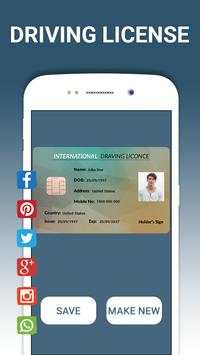 Fake ID card Maker& Generator 5 تصوير الشاشة
